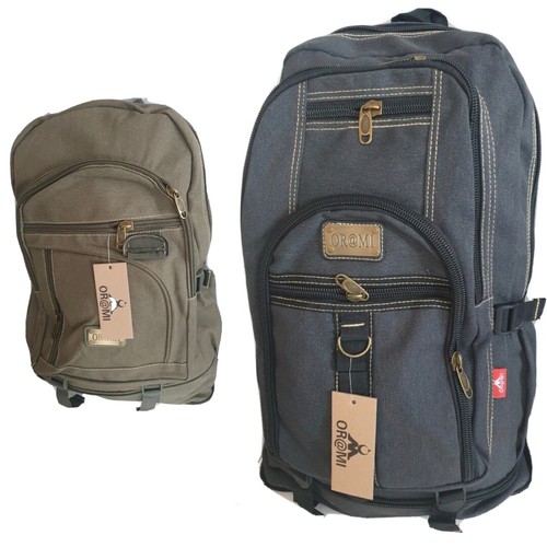 Backpack black green cotton - black,
